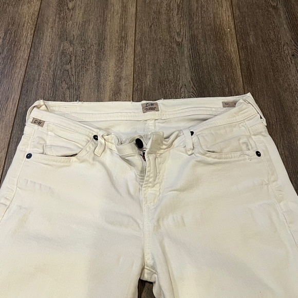 Citizens of Humanity Cropped Jeans Women's Size 29 White Dani Cuffed Bottoms - Picture 2 of 8